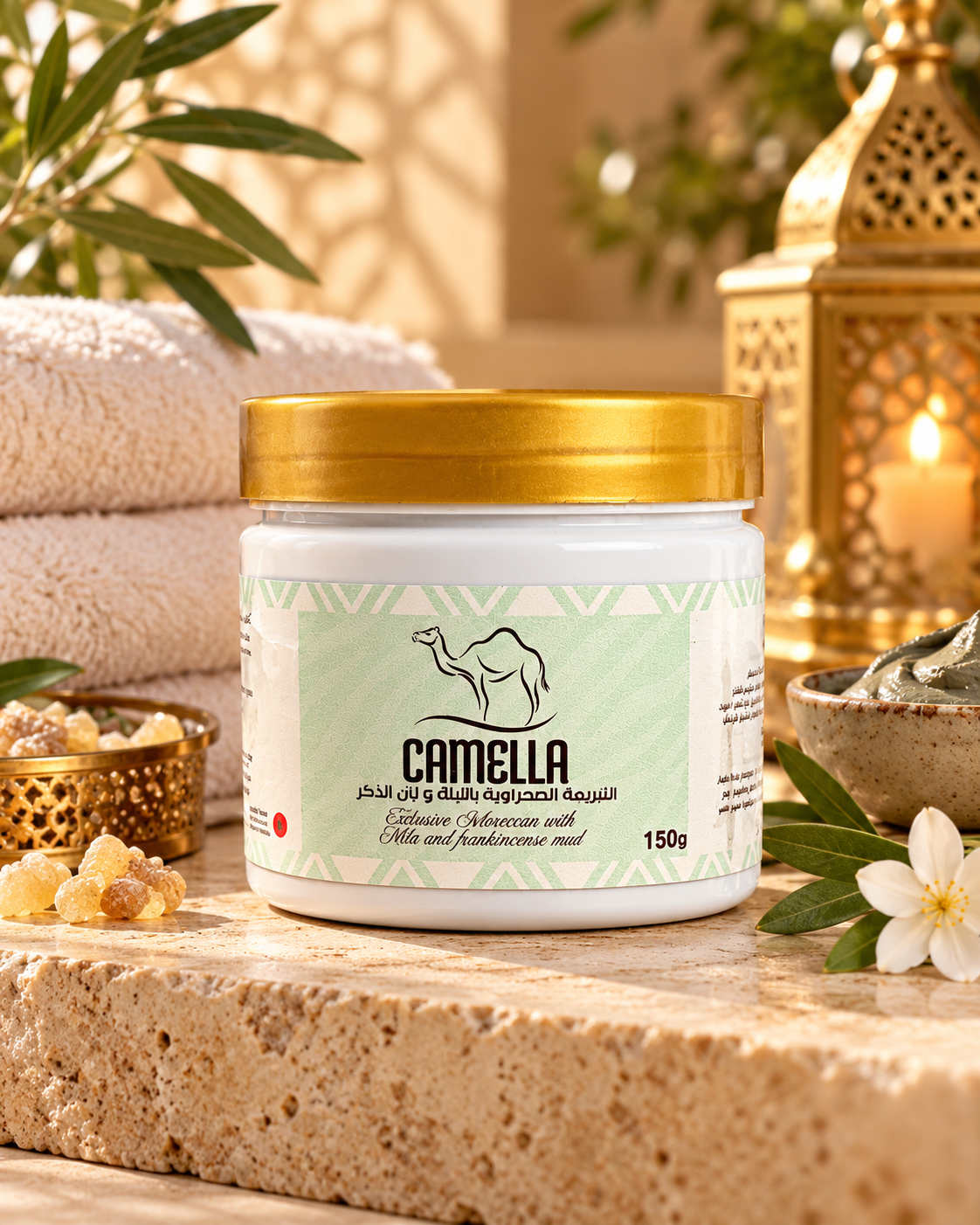 Exfoliant Sahraoui à la Nila & au Liban Dakr CAMELLA – 150 g
