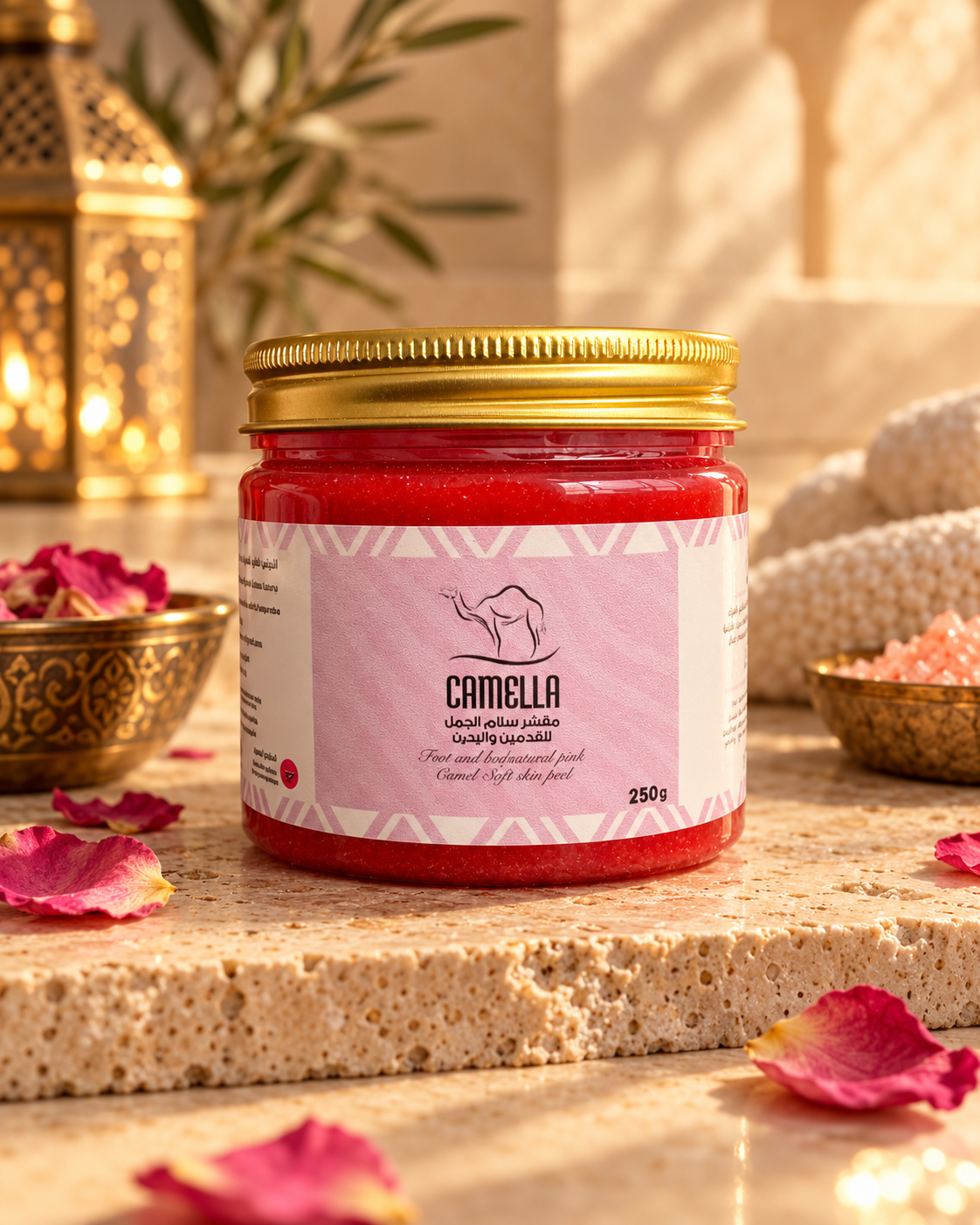 Gommage Mains & Pieds au Snam de Chameau CAMELLA – 250 g